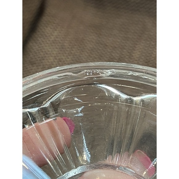 Hazel Atlas Clear Glass 2 Handle Sugar Bowl w/Lid ~ Vintage 1930s (1656) - Picture 5 of 8